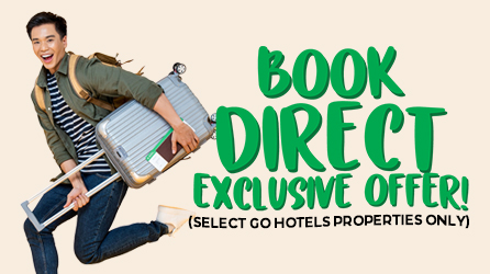 GO HOTELS BOOK DIRECT EXCLUSIVE OFFER - SMALL RECTANGLE