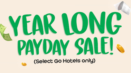 GO HOTELS YEAR LONG PAYDAY SALE! - SMALL RECTANGLE